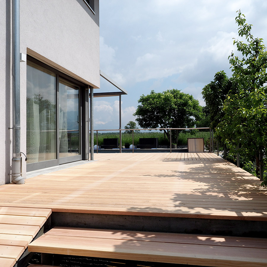 Holz Terrassenboden im Aussenbereich